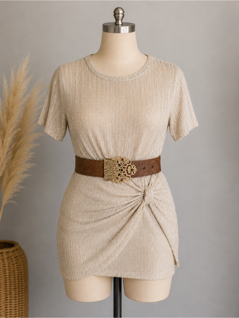 Vintage 80’s embellished belt 28” waist